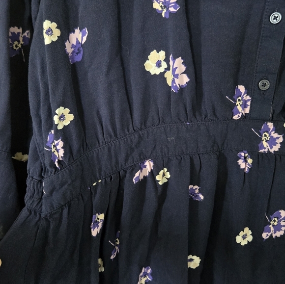 Old Navy Floral Navy Dress Size XL - Picture 5 of 7